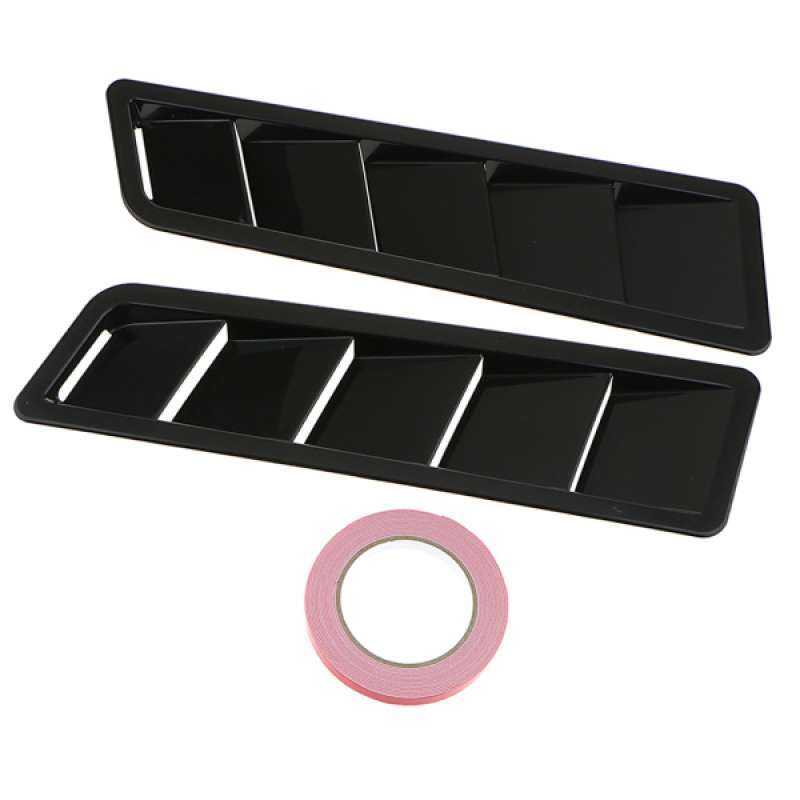 Promo Pair Car Modified Hood Engine Cover Vents Louver Panel Carbon