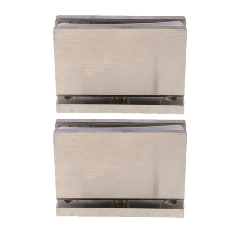 Jual 2Pcs 360 Degree Bathroom Showcase Bracket Glass Shower Door Hinge di Seller Homyl