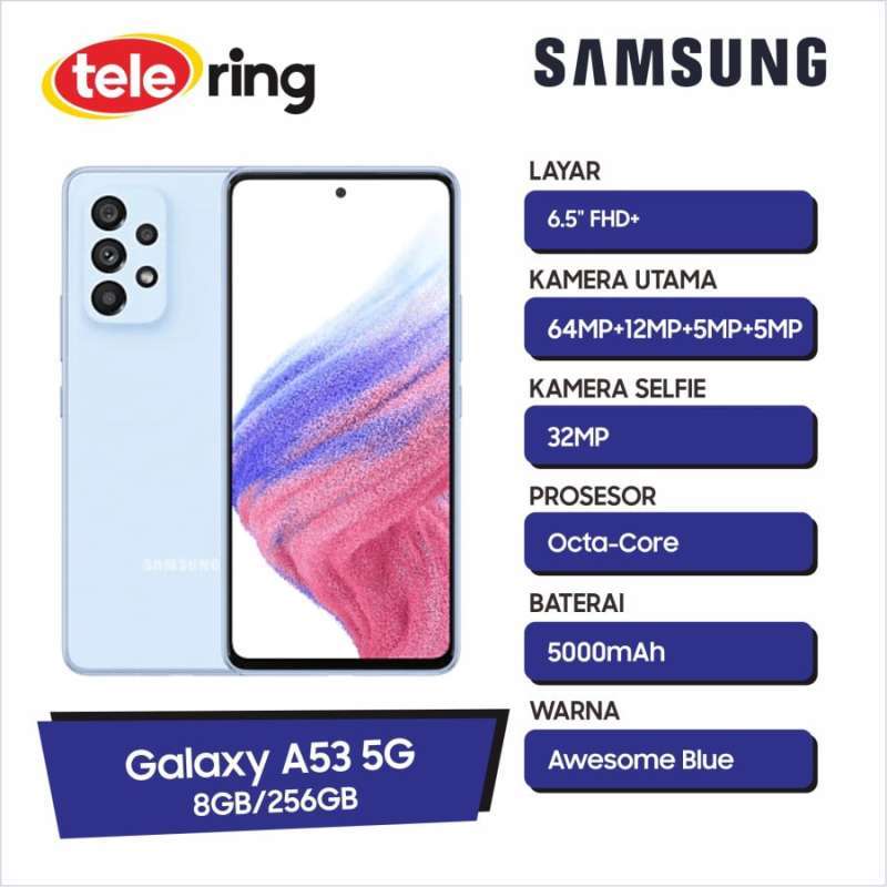 Jual Samsung Galaxy A53 5G 8GB/256GB di Seller Telering - Samsung ...