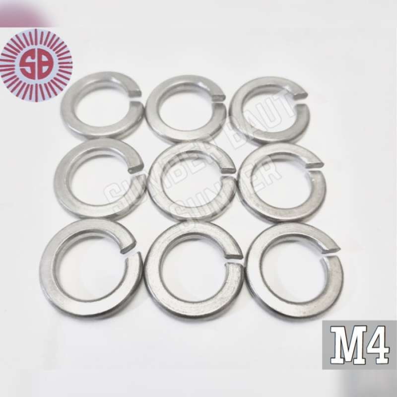Promo M4 Ring Per Stainless Steel 304 Wl Spring Lock Washer 4Mm Isi 100