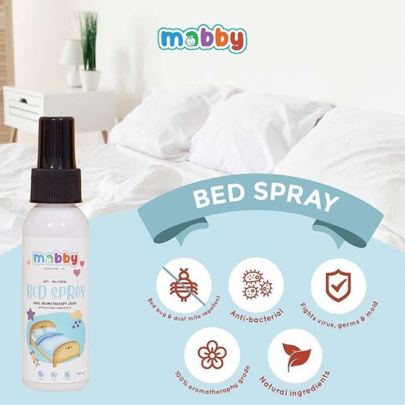 Promo Mabby Antibacterial Bed Spray 100 Ml Diskon 23 di Seller Meedina