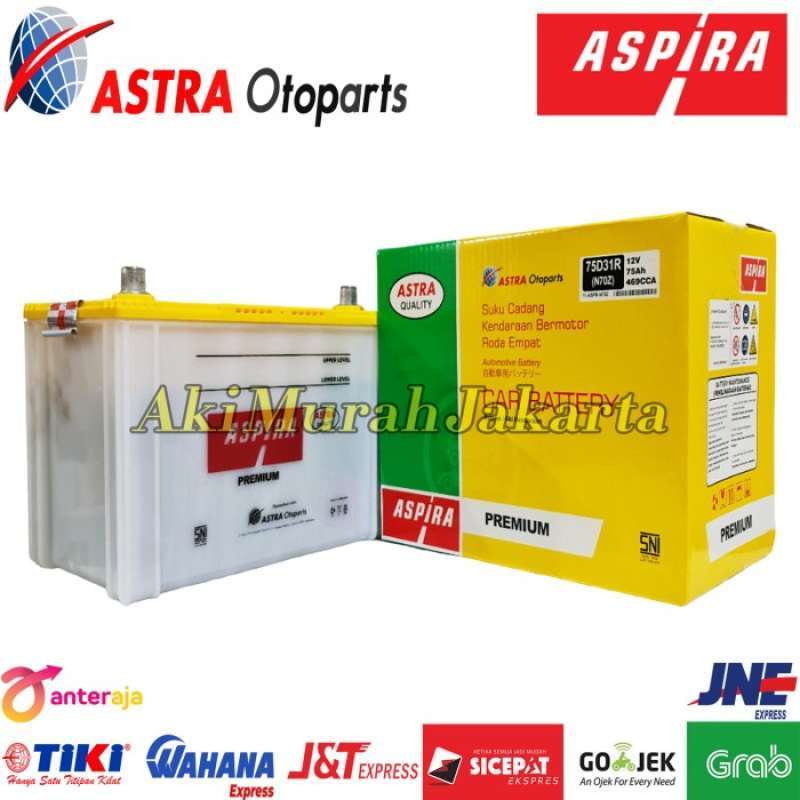 Jual Aki Mobil Mitsubishi Colt L200 N70Z ASPIRA ASTRA Aki Basah 12V