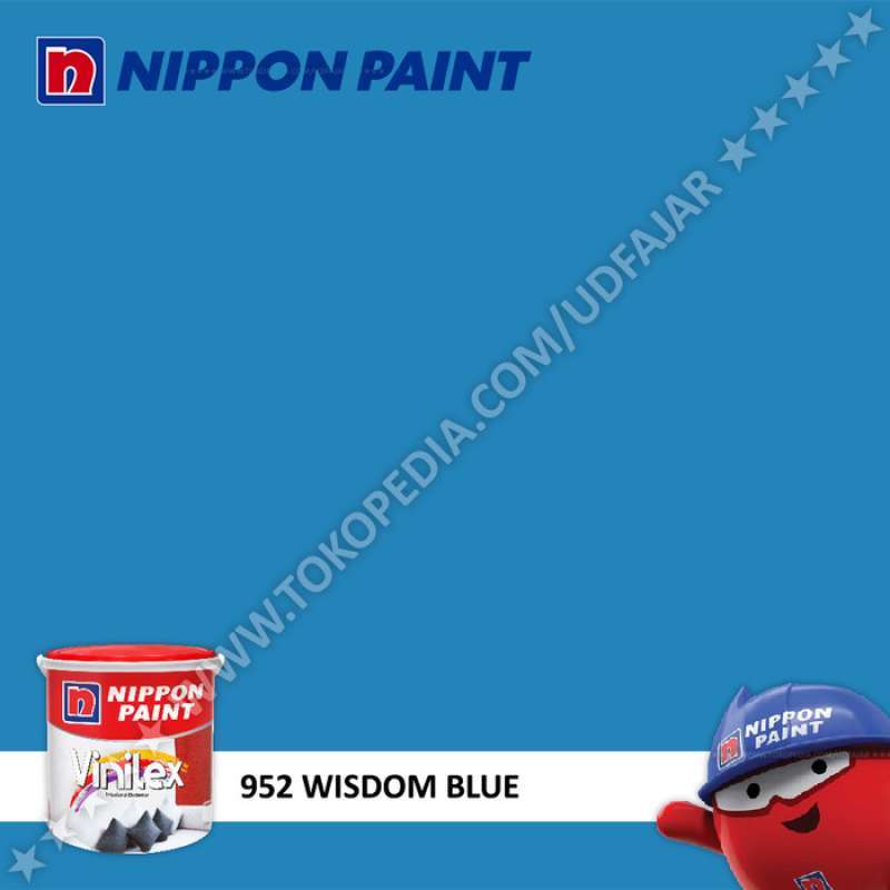 Promo Nippon Paint Vinilex 952 Wisdom Blue Cat Tembok Diskon 23
