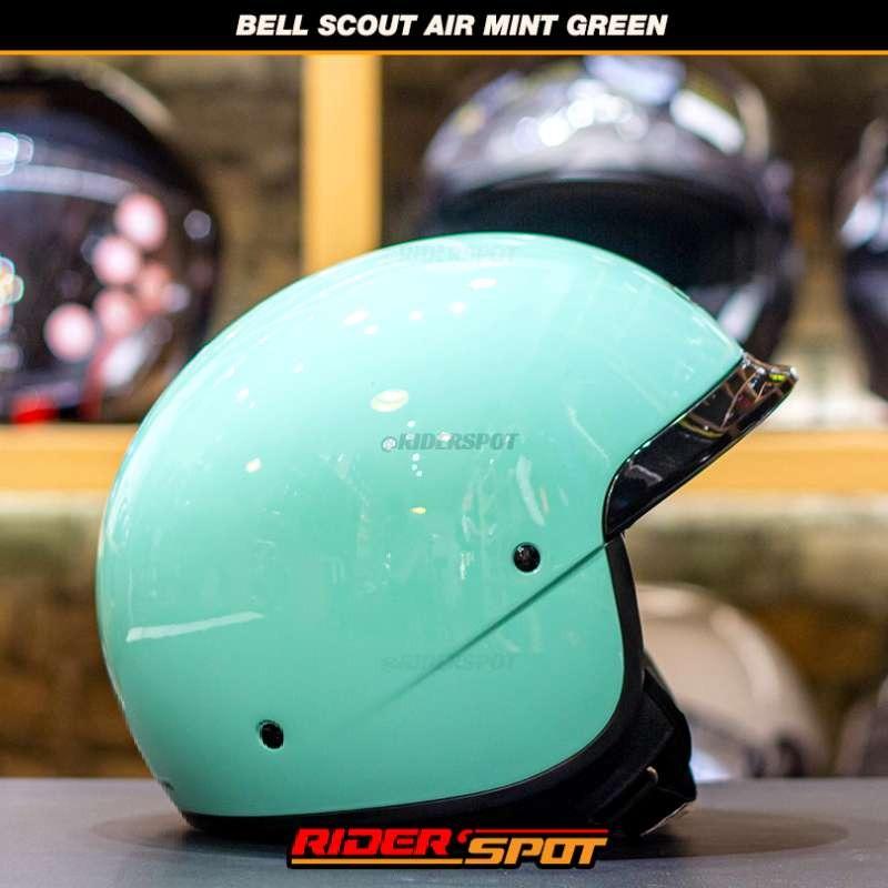 Jual Helm BELL SCOUT AIR Mint Green Half Face Helmet Touring Original