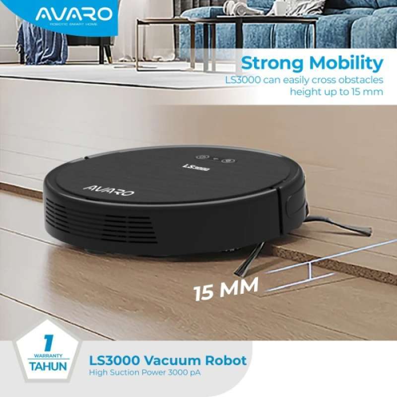 Promo AVARO Laser LS3000 ROBOT VACUUM CLEANER 3000PA Ai Sensor Anti