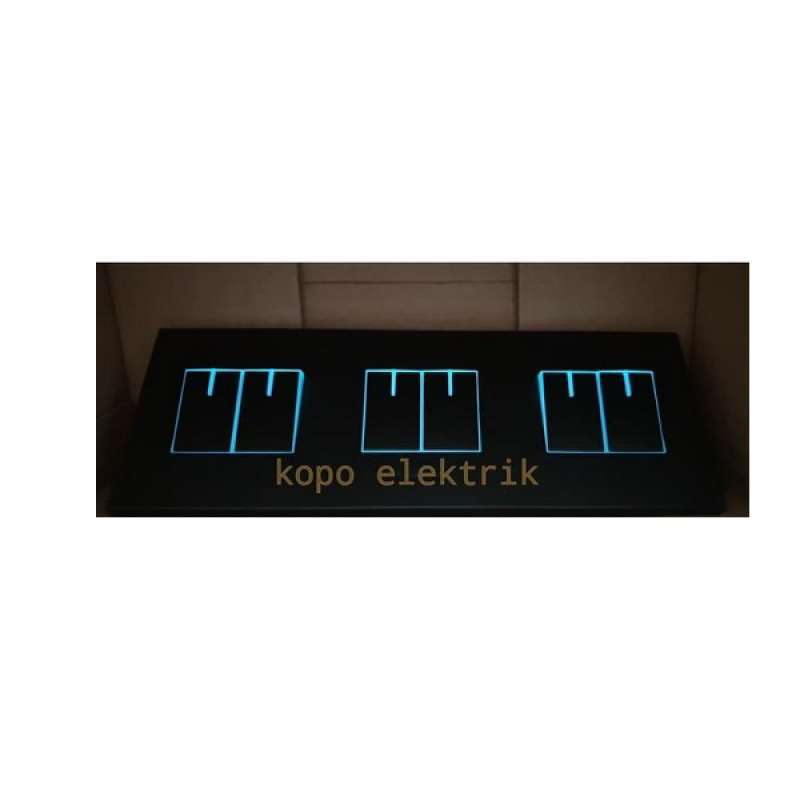 âˆš Panasonic Triple Saklar Seri Matte Black Terbaru Agustus