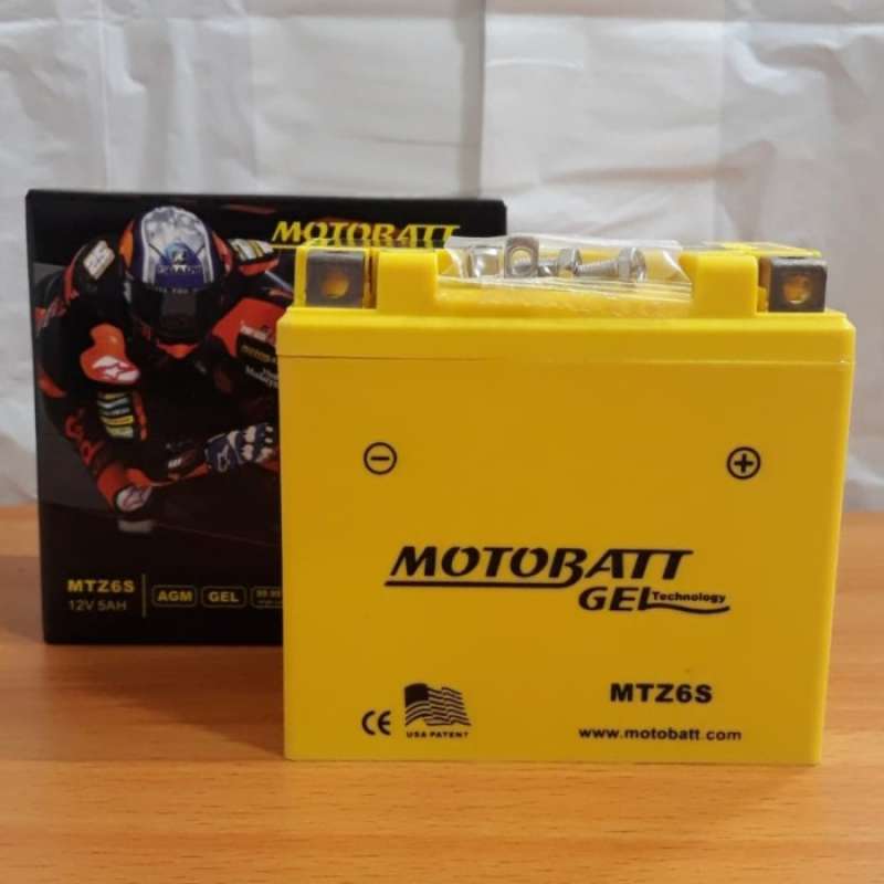 Promo Aki Motor Motobatt Mottobat Motobat Mtz6S Aki Kering / Aki Gel