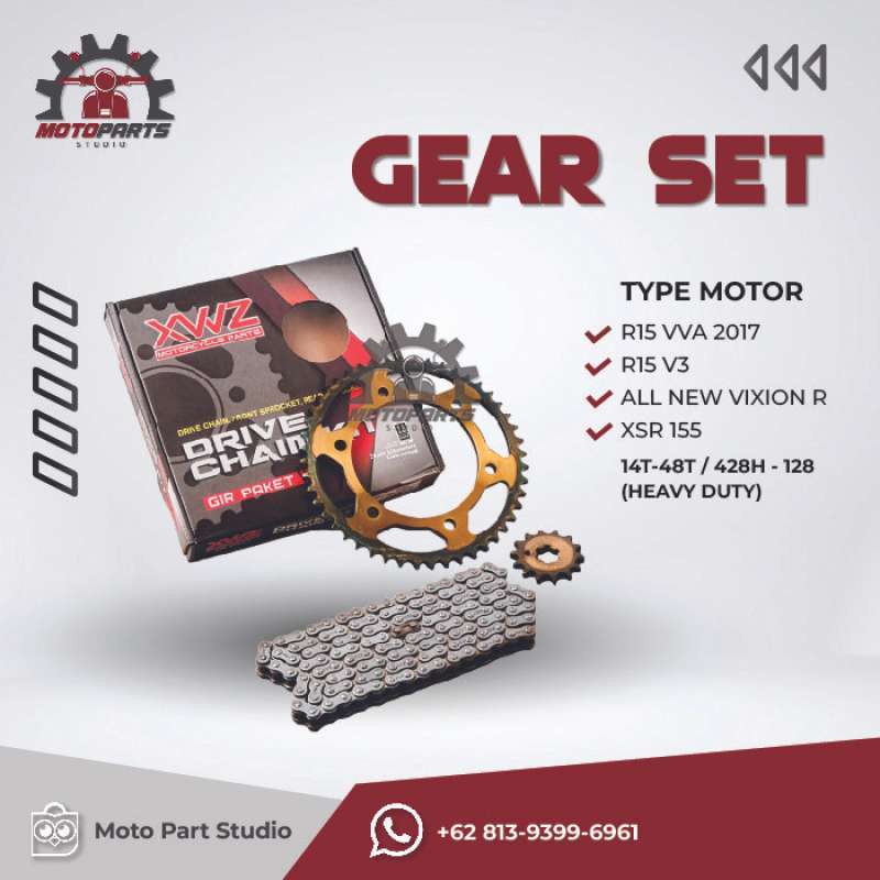 Jual Limited Gear Gir Set Gir Paket R15 V3 Vixion R R15 Vva Xsr 155 14