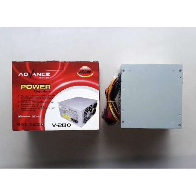 Jual Psu Pc Atx 450watt Power Supply Cpu Advance Digitals V-2130 Atx-p4 ...