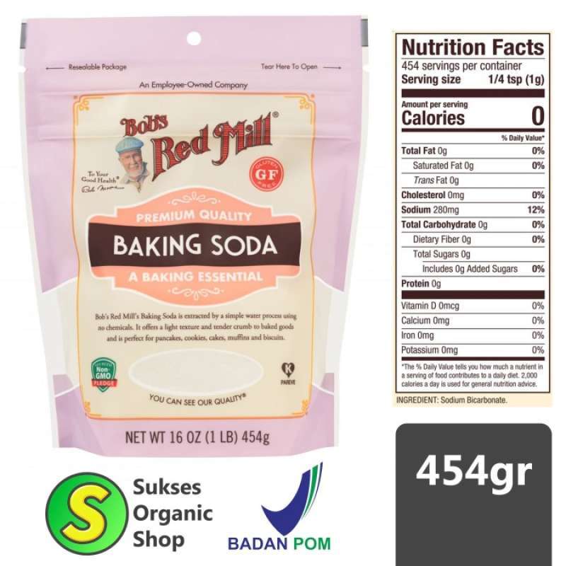 Jual Pure Baking Soda Premium Gluten Free 453g Bob's Red Mill (BRM