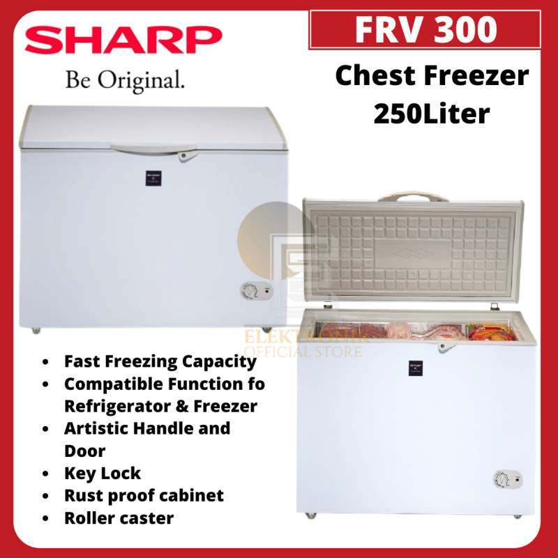 Jual SHARP CHEST FREEZER FRV 300 / Chest freezer frv300liter di Seller