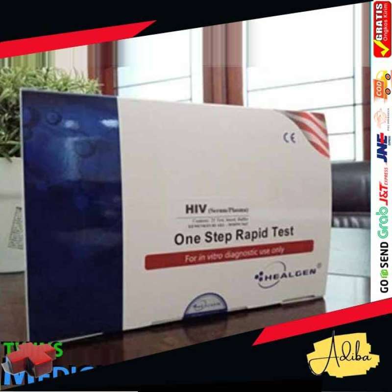 Jual RAPID TEST HIV 1/2 HEALGEN ALAT TES HIV ISI 25 CARD TES HEALGEN