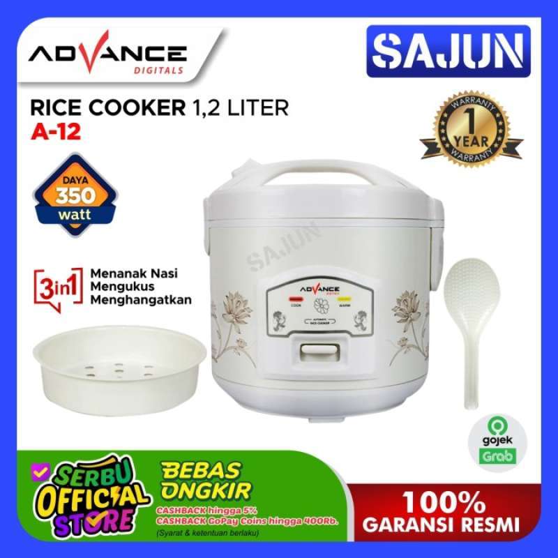 Jual Advance Rice Cooker 1,2 Liter A12 350watt Penanak Nasi A12 Di