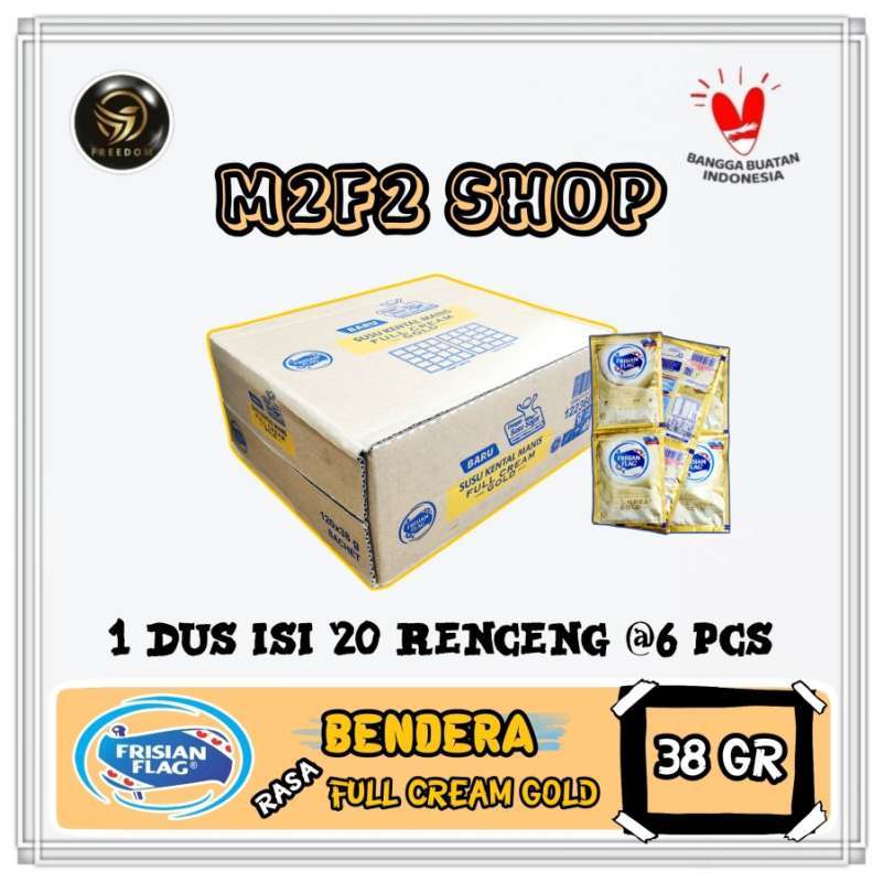 Jual Frisian Flag Susu Kental Manis Full Cream GOLD Sachet 38 gr