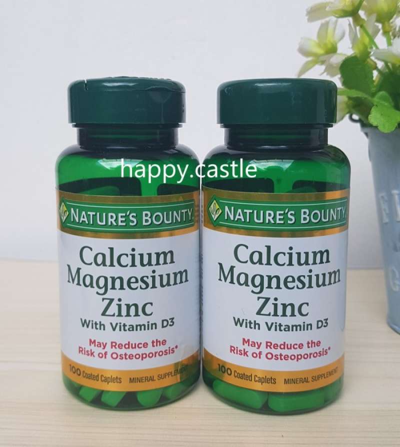 Promo NATURE'S BOUNTY CALCIUM MAGNESIUM ZINC WITH VITAMIN D3 100
