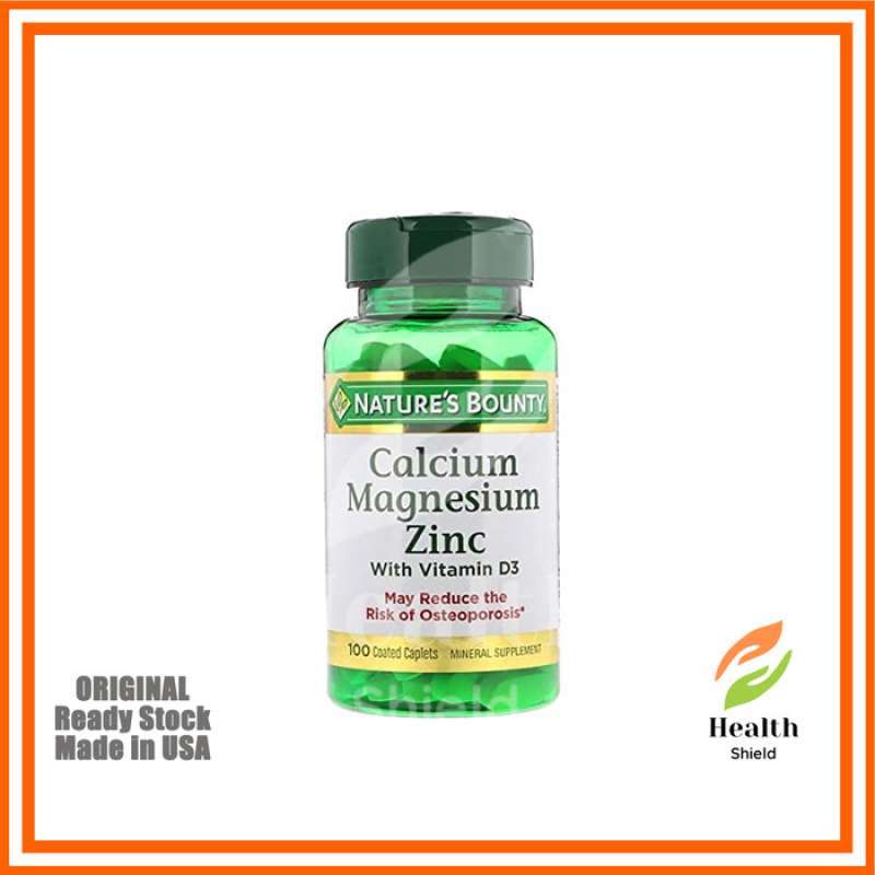 Jual Nature's Bounty Calcium Magnesium Zinc D3 Nature 100 Kalsium