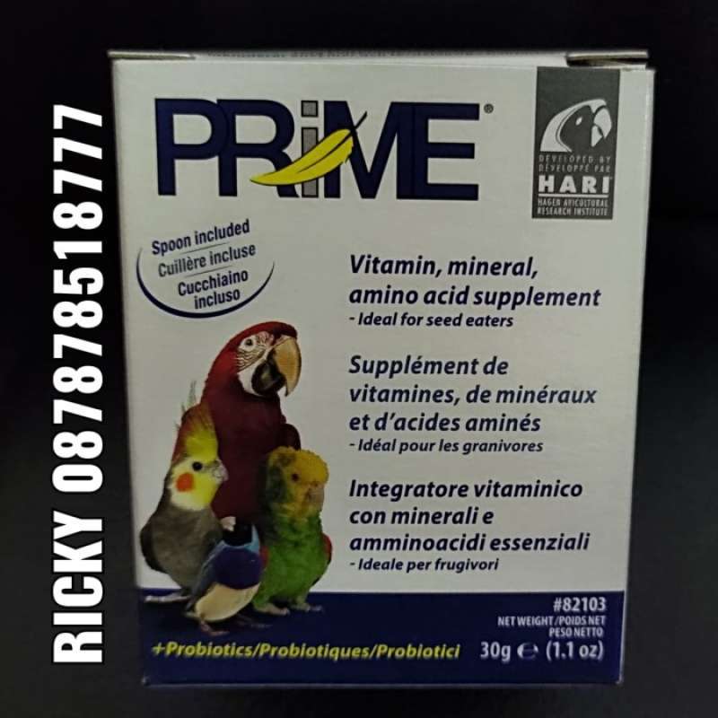Promo HAGEN PRIME ALL IN ONE BIRD SUPPLEMENT VITAMIN MINERAL AMINO ACID