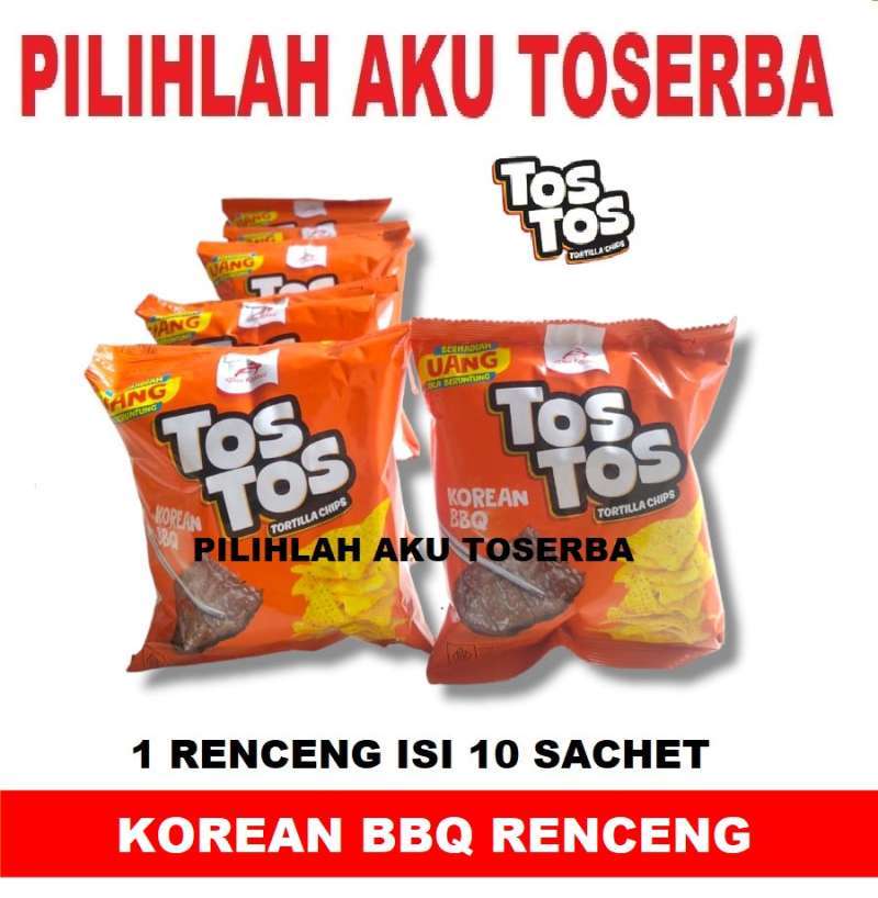 Promo TOSTOS Tortilla Chip KOREAN BBQ RENCENG ( HARGA PER RENCENG