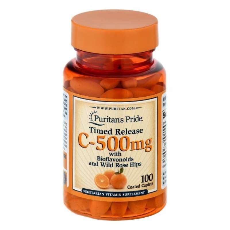 Promo PURITANS PRIDE VITAMIN C500 MG WITH BIOFLAVONOIDS &WILD ROSE