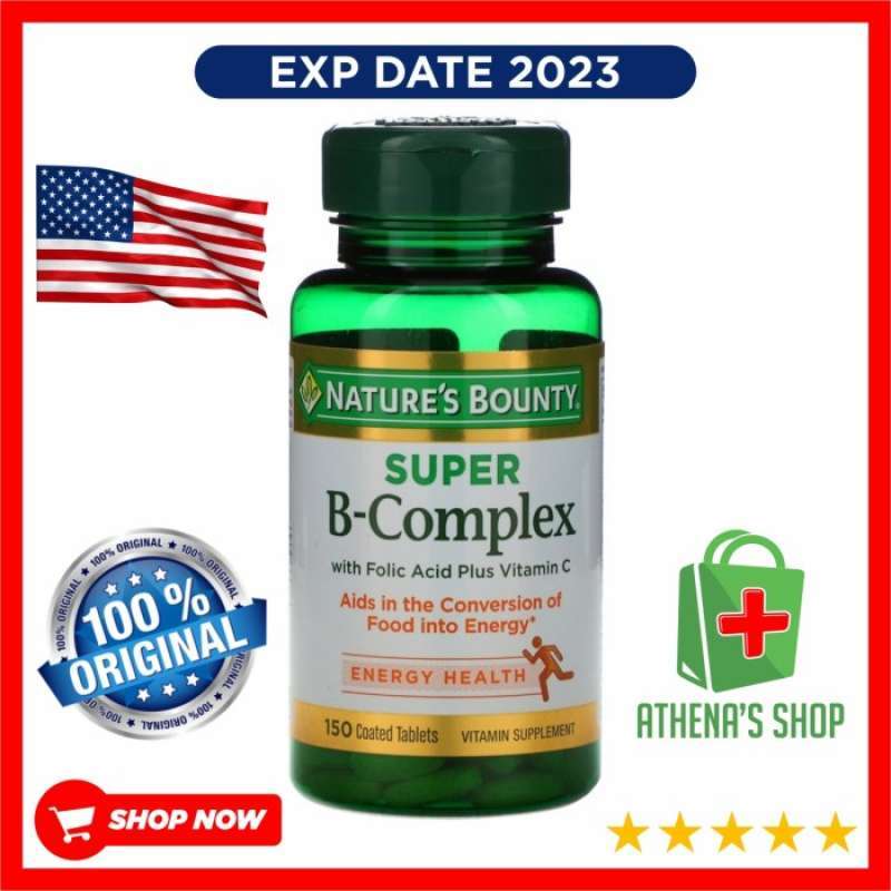 Promo NATURE'S BOUNTY SUPER B COMPLEX WITH FOLIC ACID PLUS VITAMIN C
