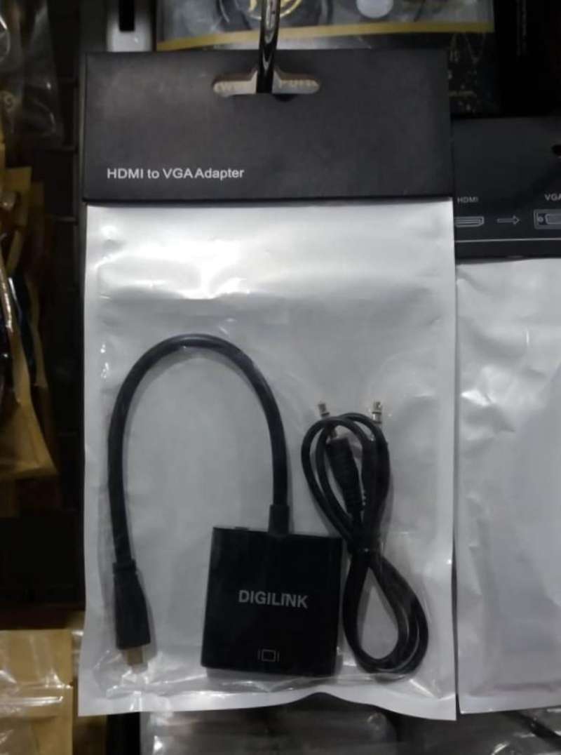 Jual Conector Hdmi To Vga Converter Plus Audio Di Seller Yella Perdana ...