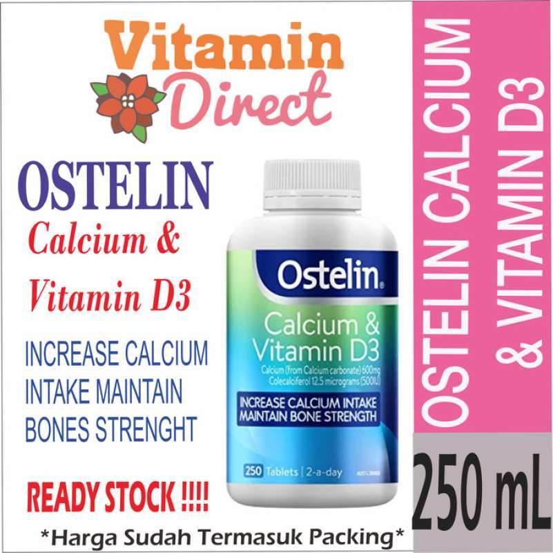 Promo Ostelin Vitamin D and Calcium 250 Tablets Diskon 33 di Seller