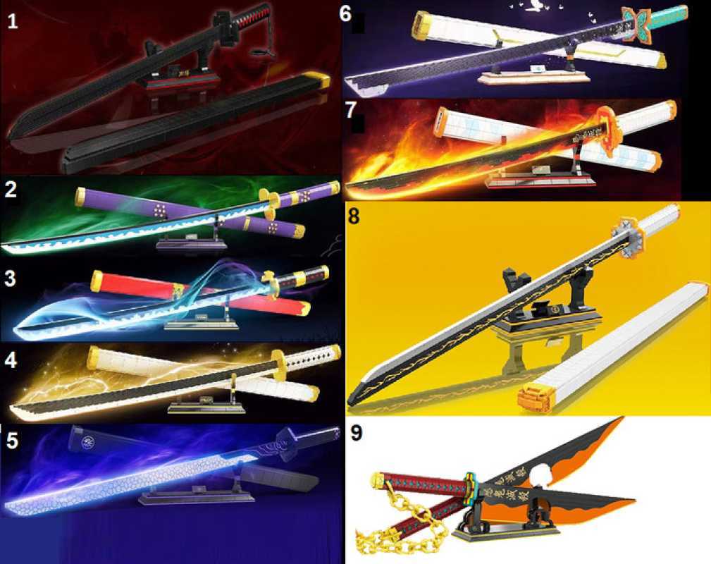 Promo Bleach Ichigo Zangetsu Zoro Enma Rengoku Nichirin Scissor Seven