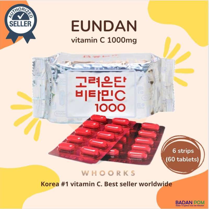 Jual EUNDAN Vitamin C 1000mg KOREA multivitamin jagung di Seller