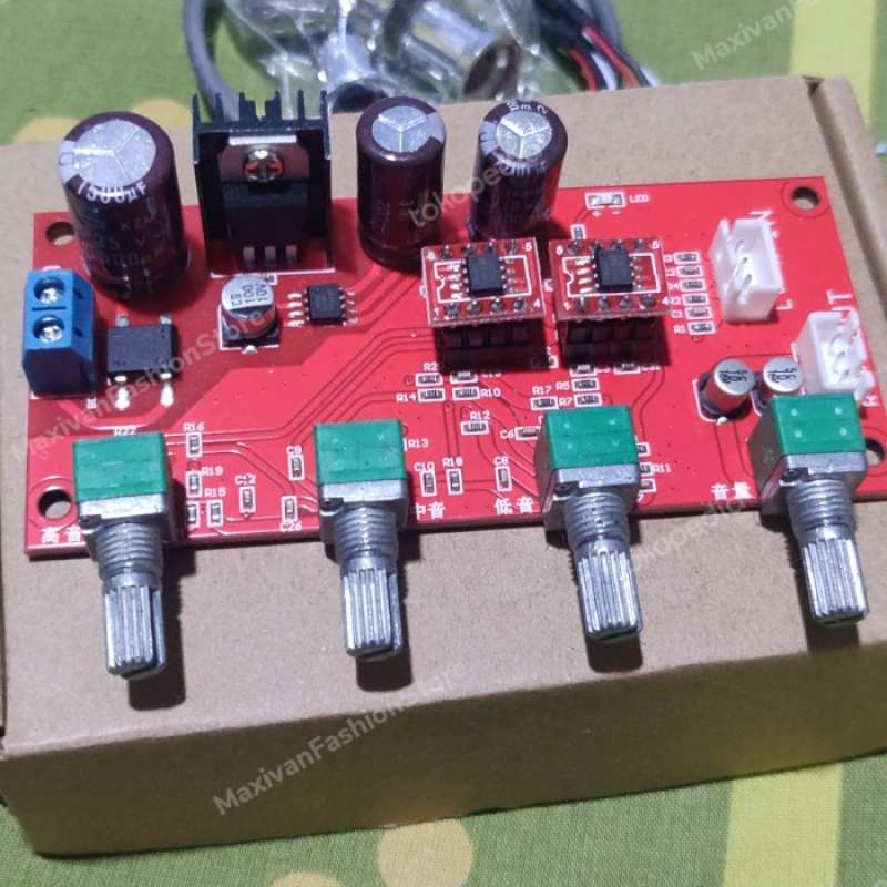 Promo Pre Amplifier Tone Control OPAMP AD828 Hi-Fi Sound Quality Diskon ...