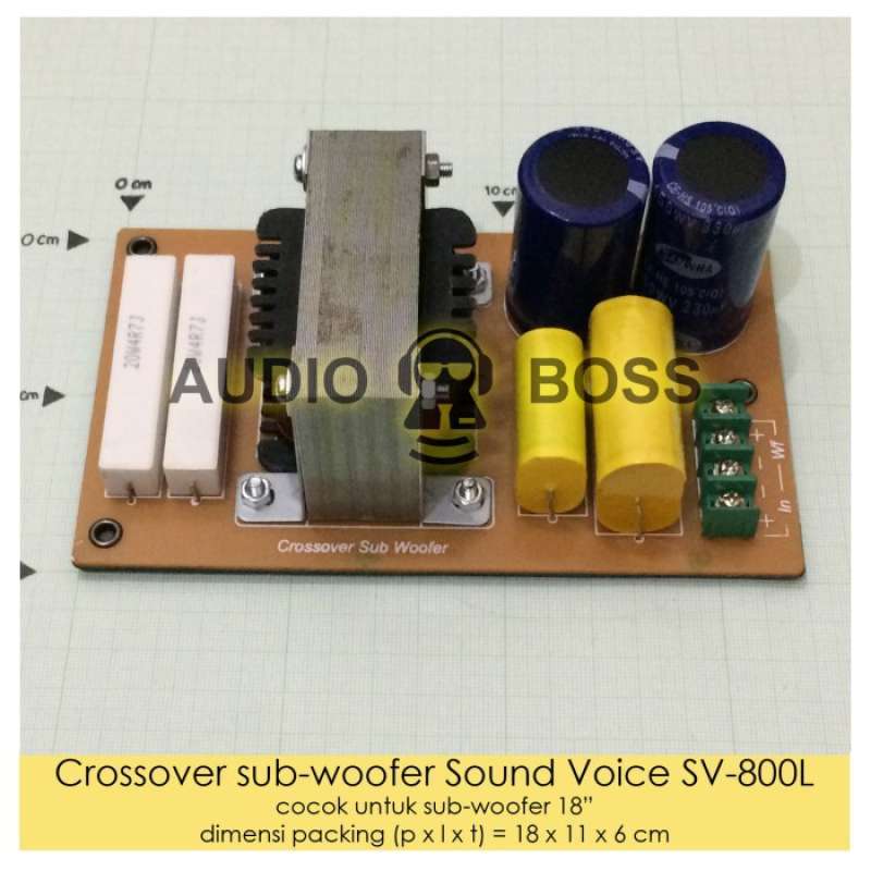 Jual Crossover Subwoofer Crossover Pasif Sound Voice 18 Inch Sv800l 18
