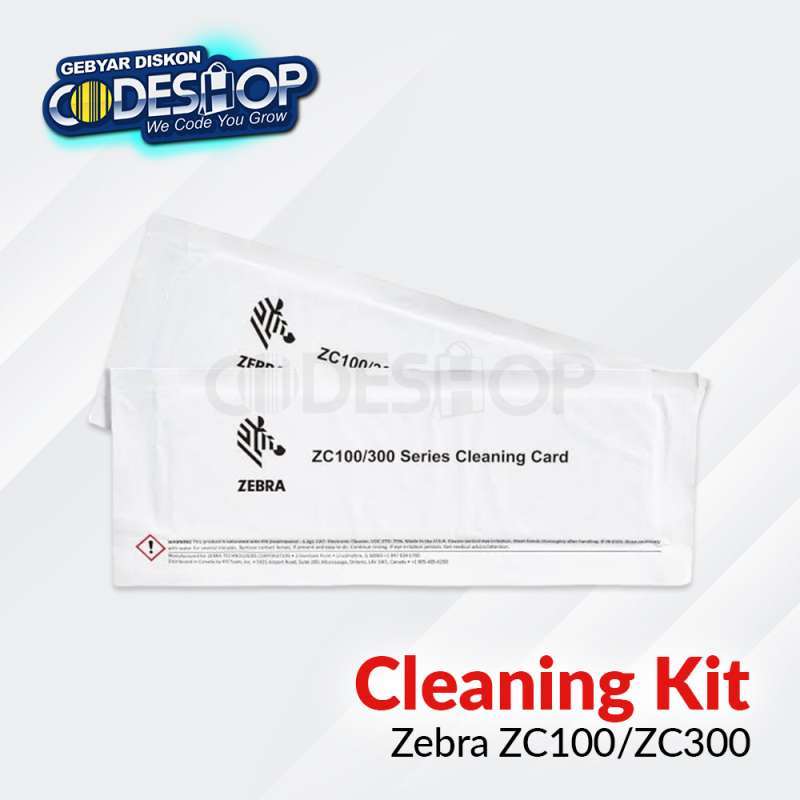 Jual Zebra Cleaning Kit for Zebra ZC100 / ZC300 ID Card Printer