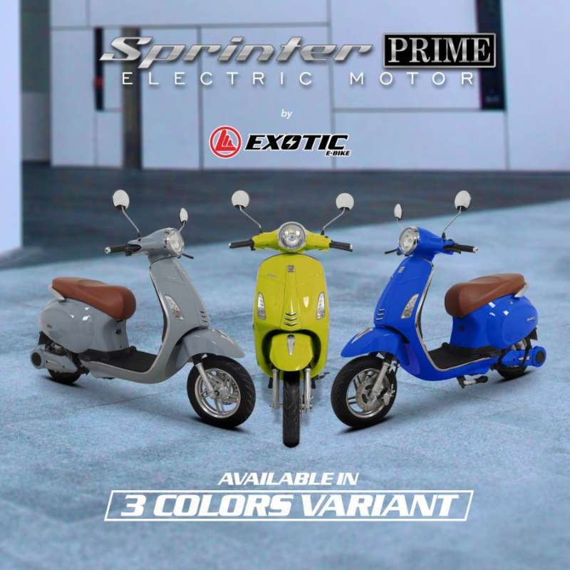Jual Sepeda Motor Listrik Exotic Sprinter Prime Classy Gray Surabaya