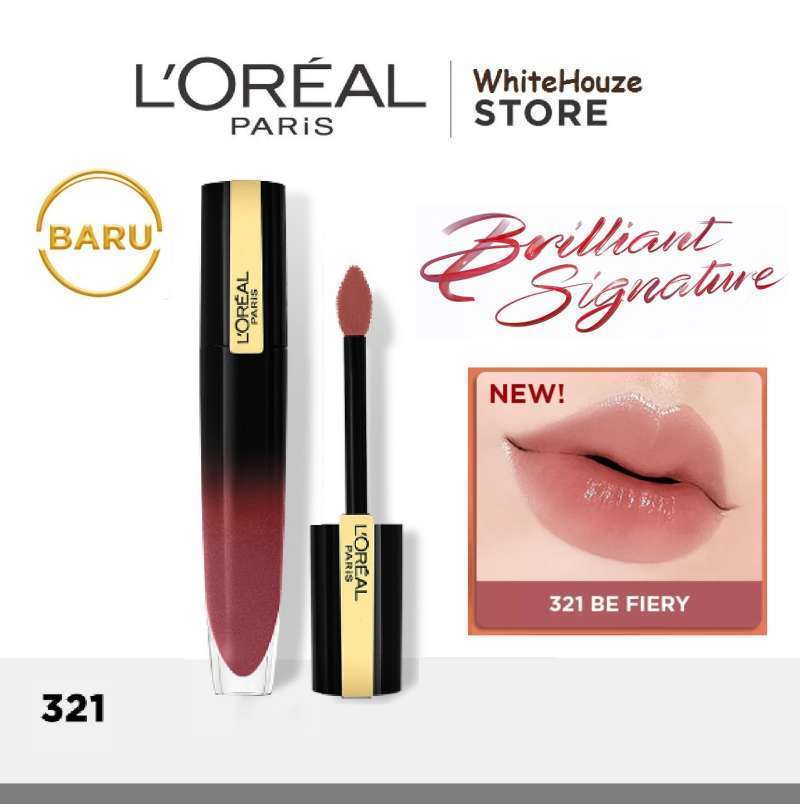 Jual L'Oreal Paris Brilliant Signature Glossy Lip Stain 321 Be Fiery