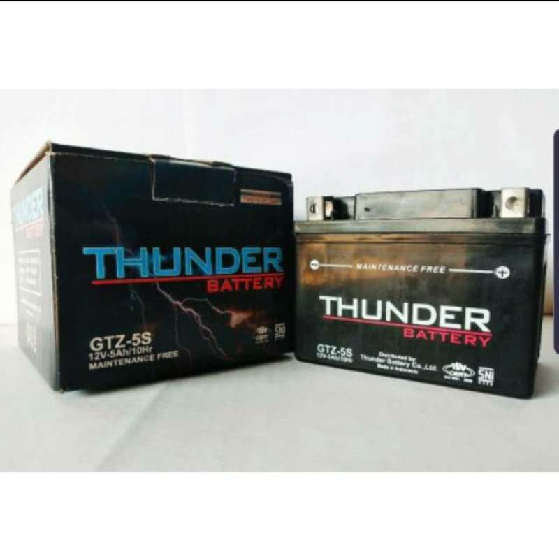 Promo Aki Thunder GTZ5S 5Ah Alternatif GS GTZ5S GTZ4V Yuasa YTZ5S YTZ4V