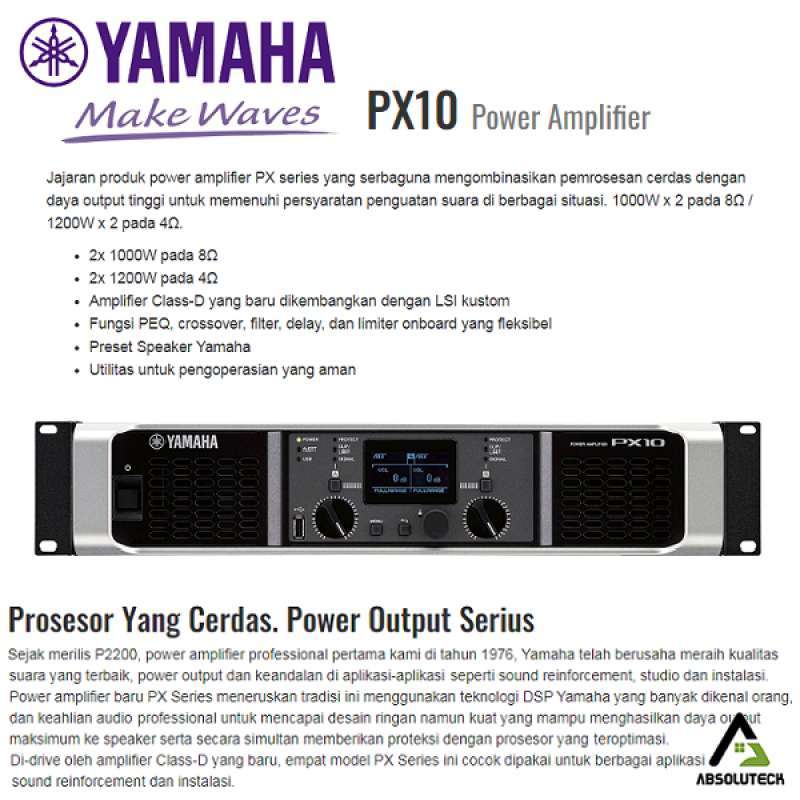 Jual Yamaha PX10 Power Amplifier di Seller Absoluteck Pinangsia, Kota