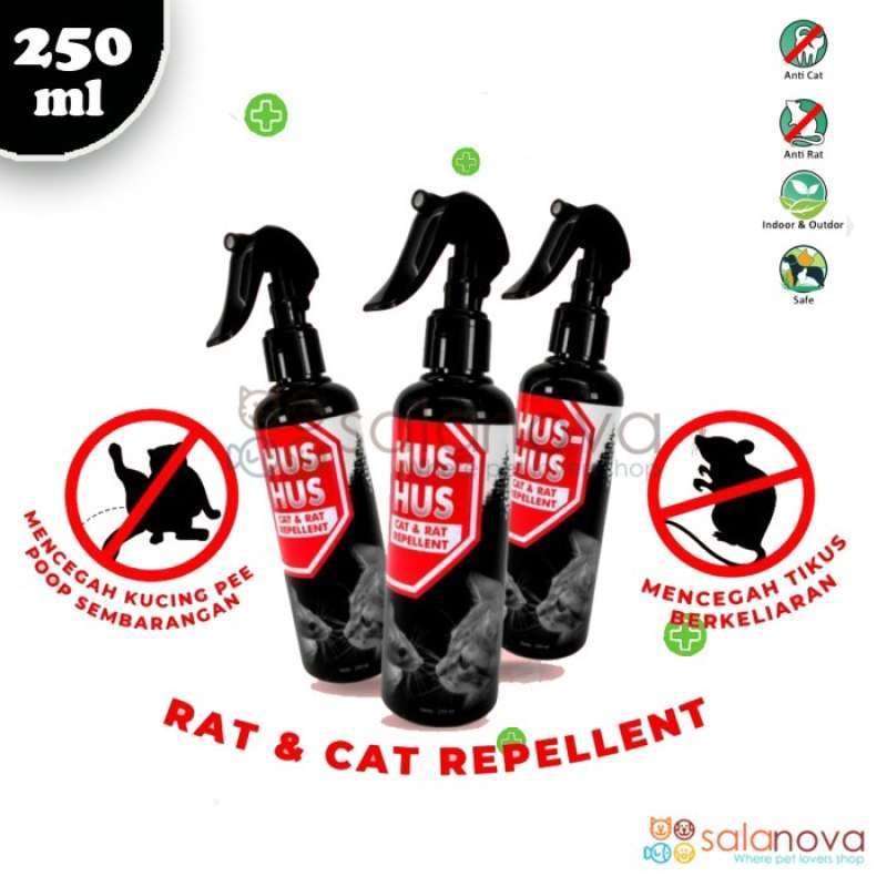 Jual HusHus Cat&Rat Spray Pengusir Kucing dan Tikus 100ml di Seller