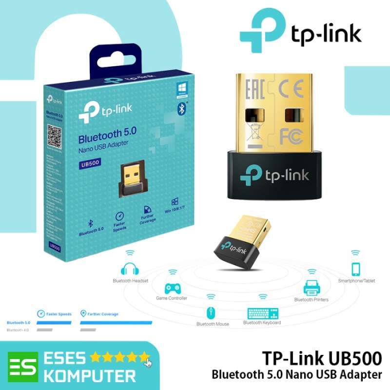 Jual USB Bluetooth TPLink UB500 Bluetooth 5.0 Nano USB Adapter Dongle
