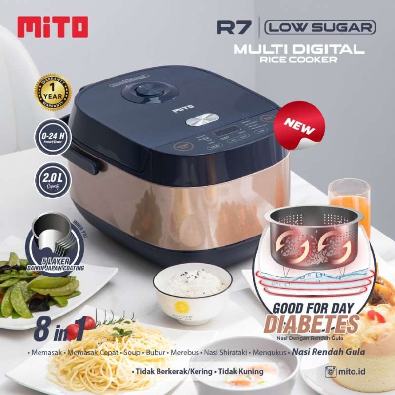 Jual Mito Rice Cooker Digital R7 Low Sugar Di Seller Tokoamac Official