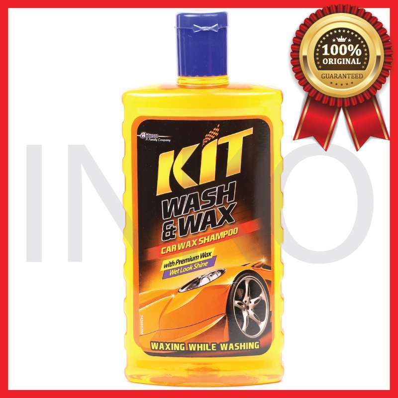Jual KIT WASH WAX PREMIUM CAR WAX SHAMPOO WET LOOK SHINE BOTOL 500ML