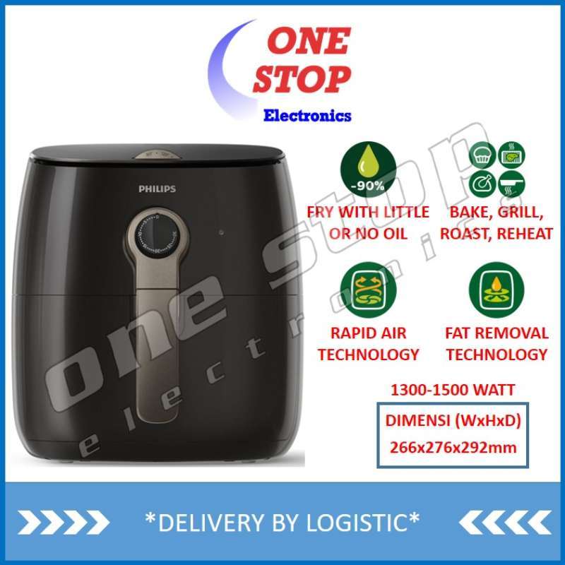 Jual [GARANSI RESMI] PHILIPS HD9723 Air Fryer with Fat Removal