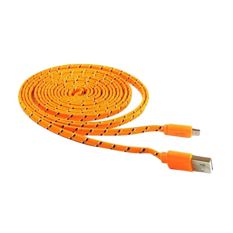 Jual LaBanja Micro USB Kabel Data - Orange Hitam Putih [3 m] di Seller