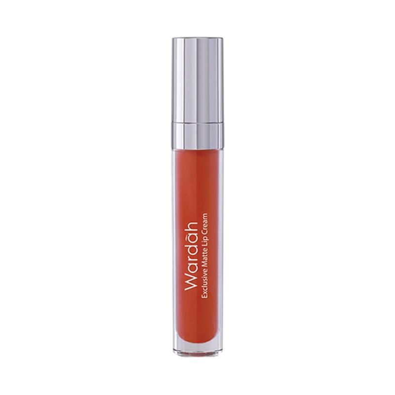 Jual Wardah Exclusive Matte Lip Cream - 06 Feeling Red [4