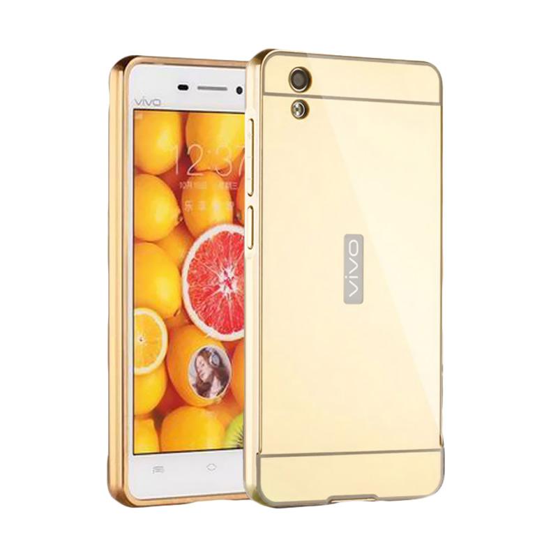 Case For Vivo Y51 Bumper Slide Mirror Gold - Search Best 4K Wallpapers