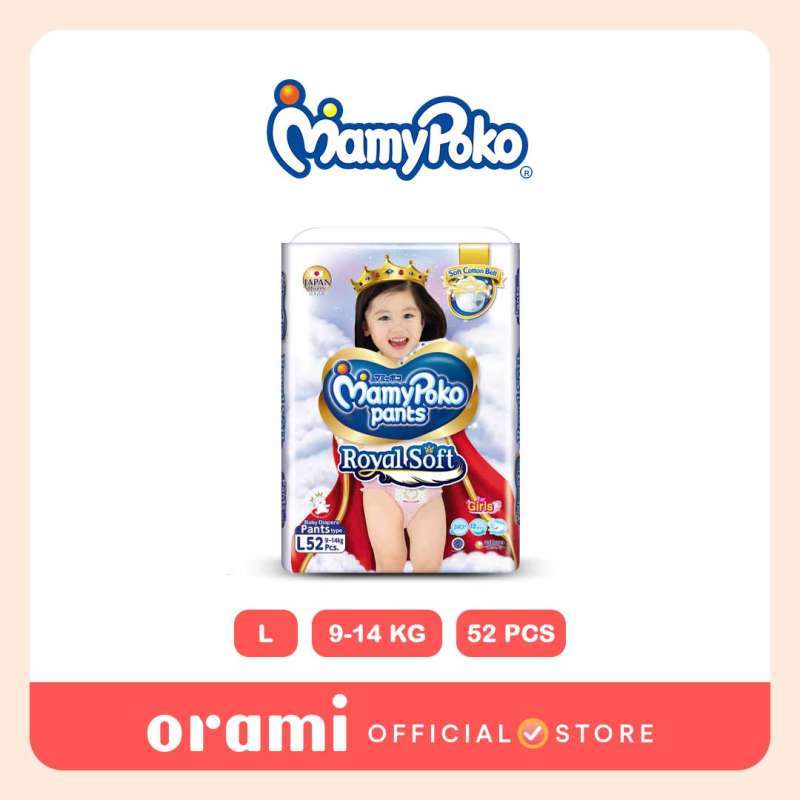 Jual MamyPoko Pants Royal Soft L 52 Girls di Seller ORAMI Blibli
