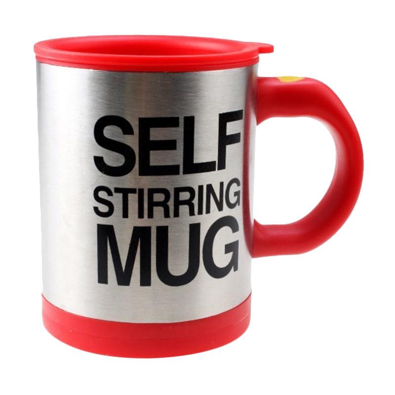 âˆš Hbs Self Stirring Mug Coffee Cup Gelas Pengaduk Otomatis
