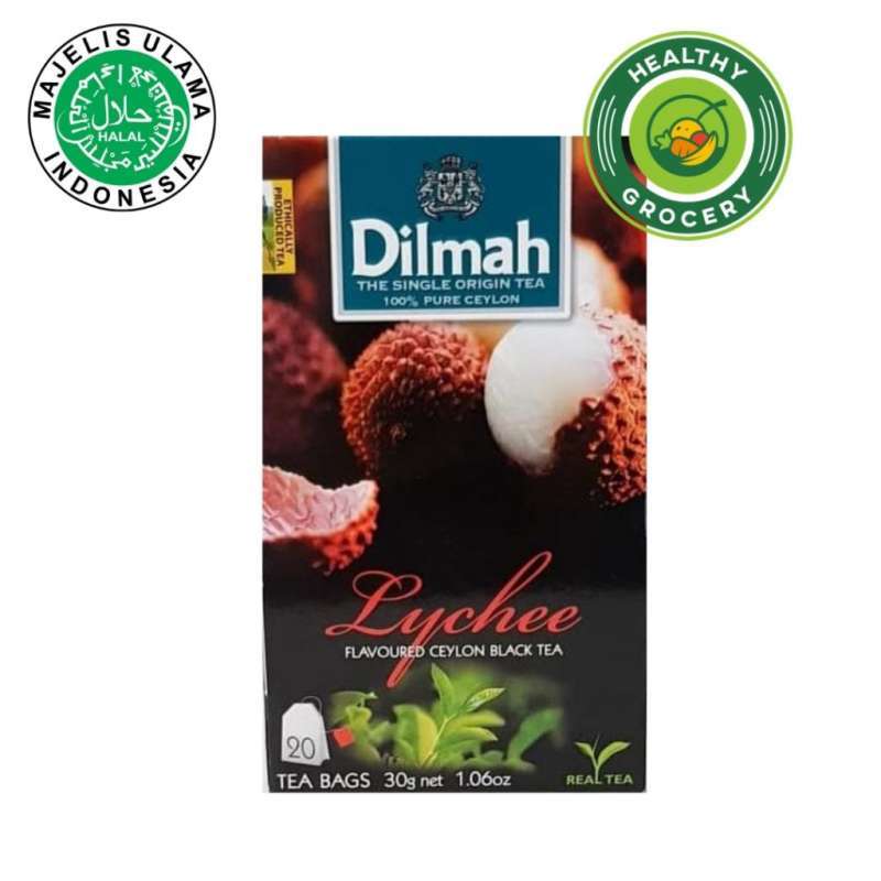 Jual Dilmah Tea Bags Lychee Flavoured Ceylon Black Tea 30gr 20 sachet