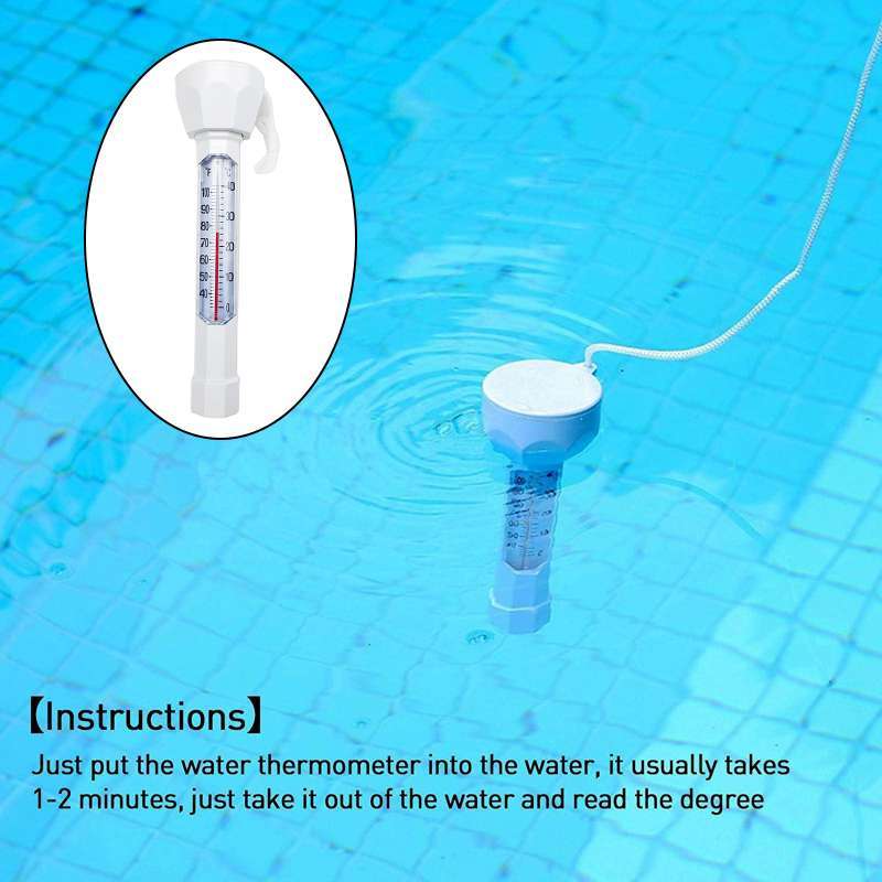 Jual Durable Floating Pool Thermometer Fish Pond Buoy Meter with Cord