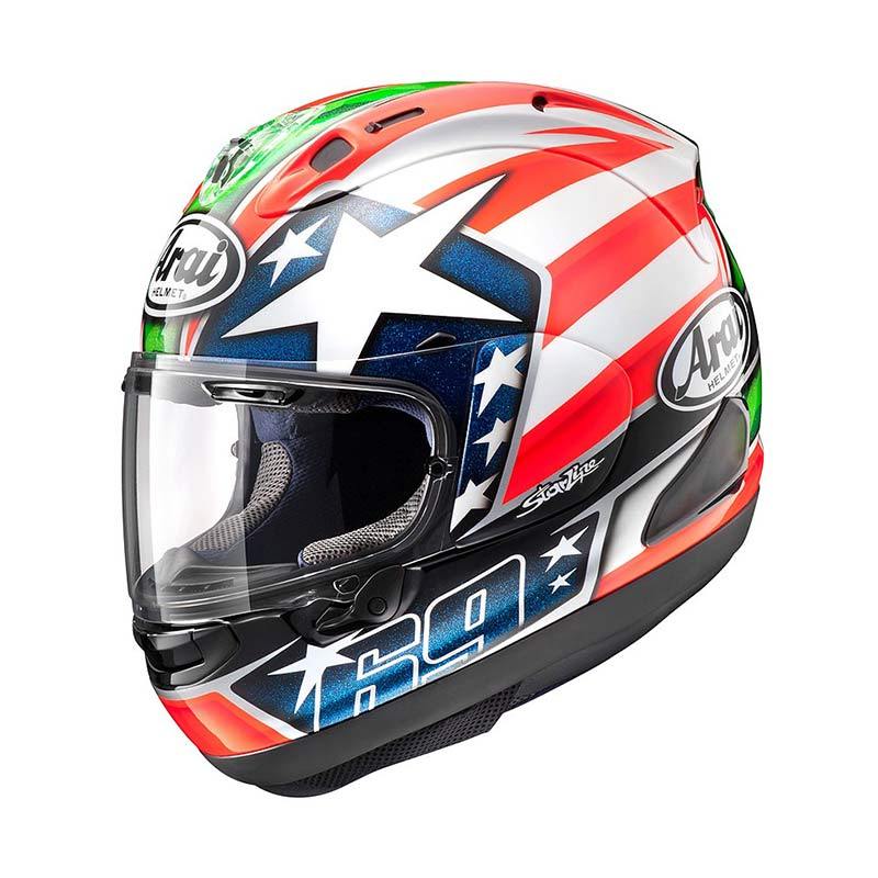 jual arai rx7x hayden helm white green jual arai rx7x hayden helm white green