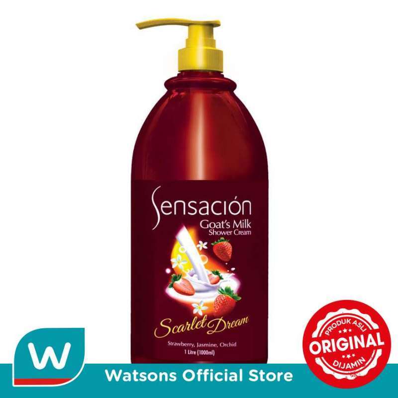 Jual Sensacion Goat's Milk Scarlet Dream Shower Cream [1000 mL] di