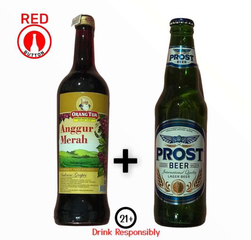 Jual Paket Anggur Merah Gold Orang Tua + Prost Botol Kecil di Seller ...